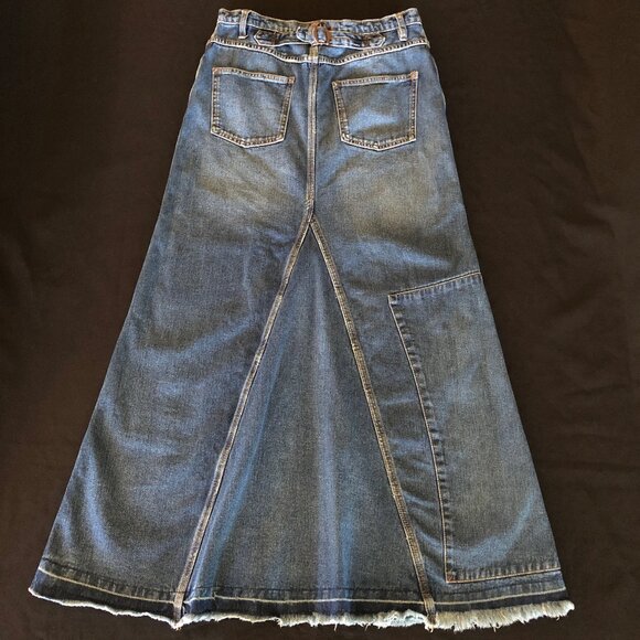 NWOT Free People Leann Patchwork Maxi Skirt Sz 27 - Picture 10 of 16